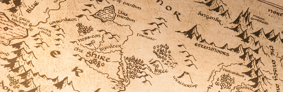a map of Middle Earth